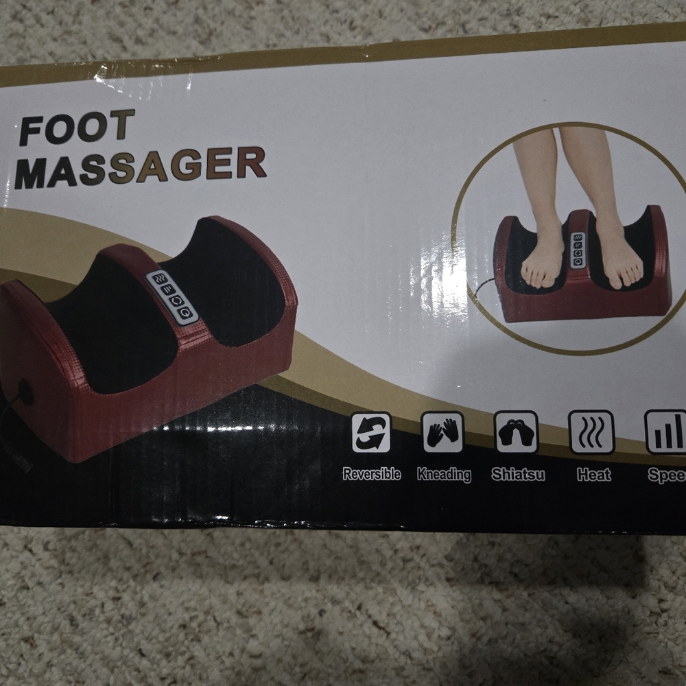 Red and Black Foot Massager